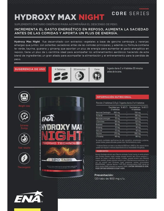 Hydroxy Max Night Ena 120 Tabs