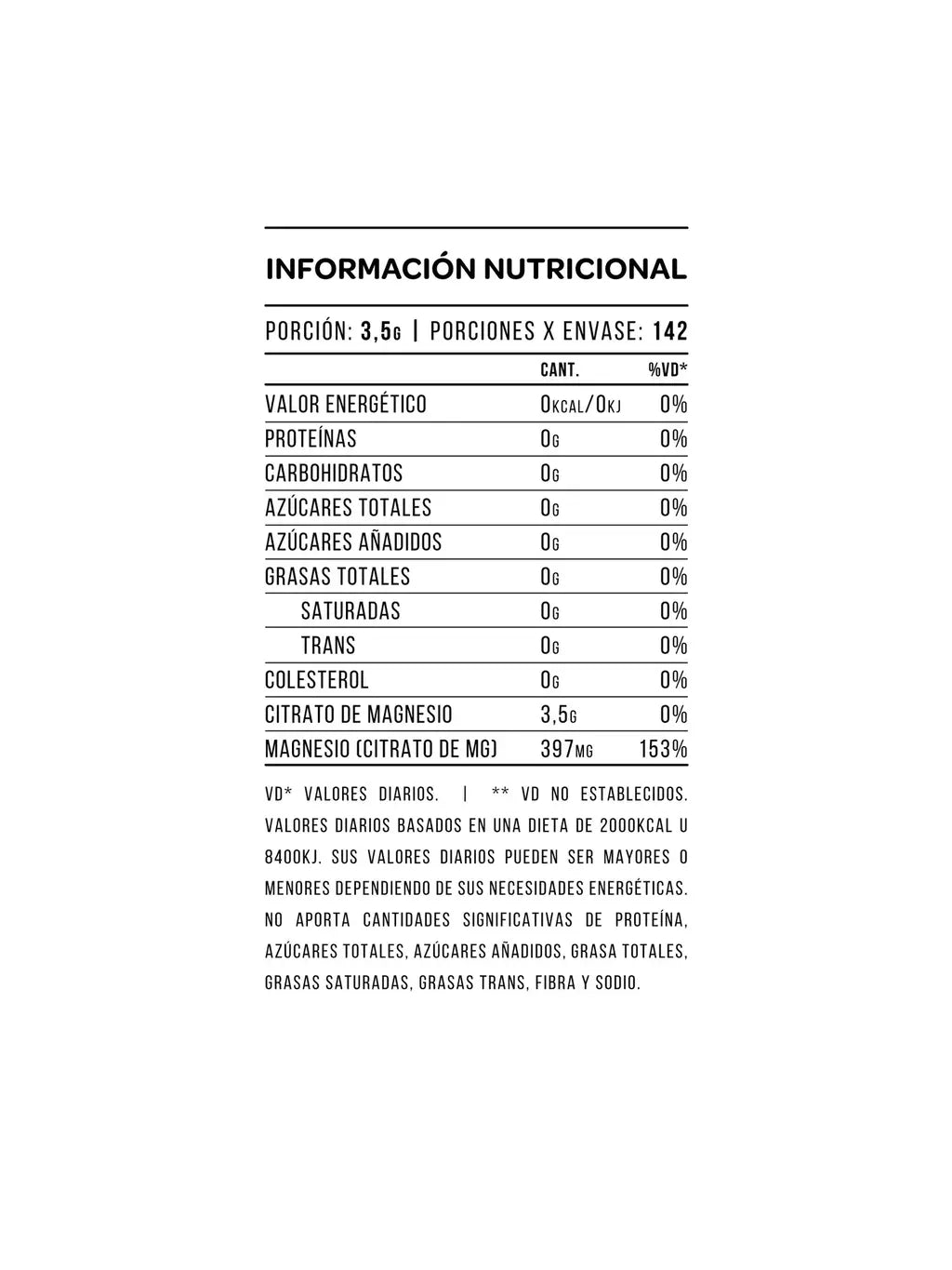 Citrato de Magnesio Star Nutrition Sabor Frutos Rojos - Polvo 500 Gr