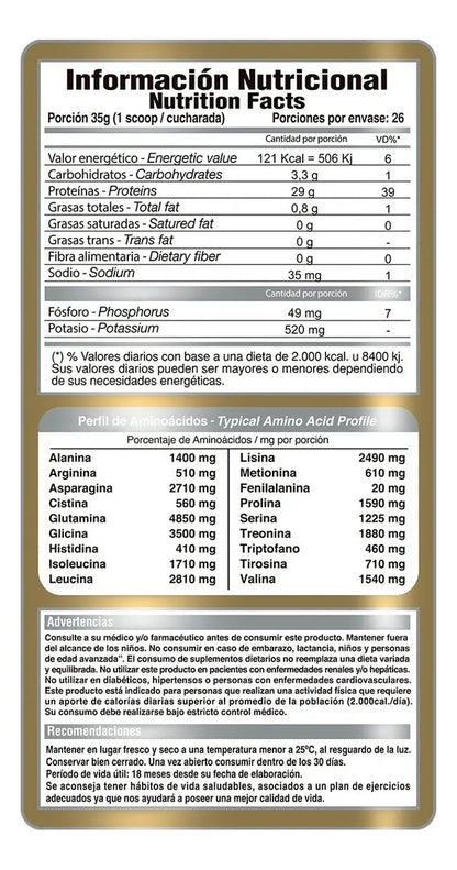 Iso Gold Protein 2lbs Gold Nutrition® Proteína Aislada
