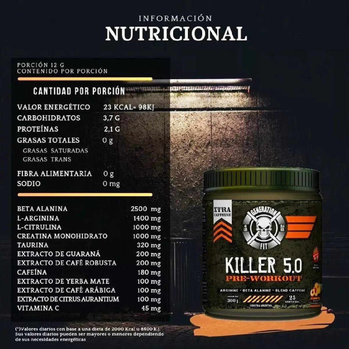 Pre work killer 5.0 GENERATION FIT