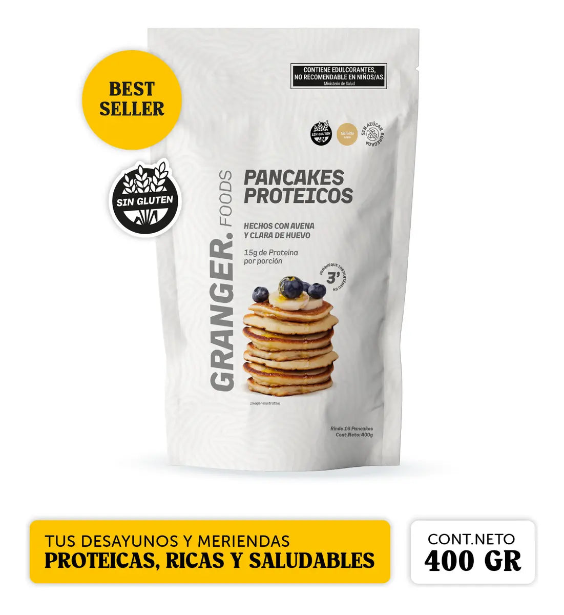 Pancakes proteicos 400gr GRANGER