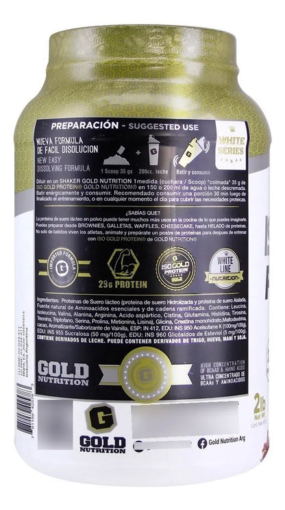 Iso Gold Protein 2lbs Gold Nutrition® Proteína Aislada