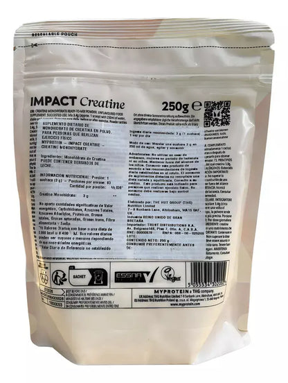 Creatina 250gr MY PROTEIN