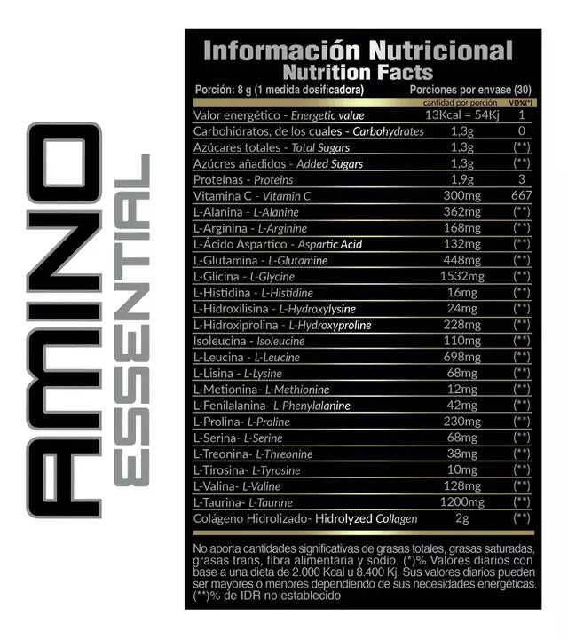 Amino Essential Eaas Gold Nutrition Aminoácidos